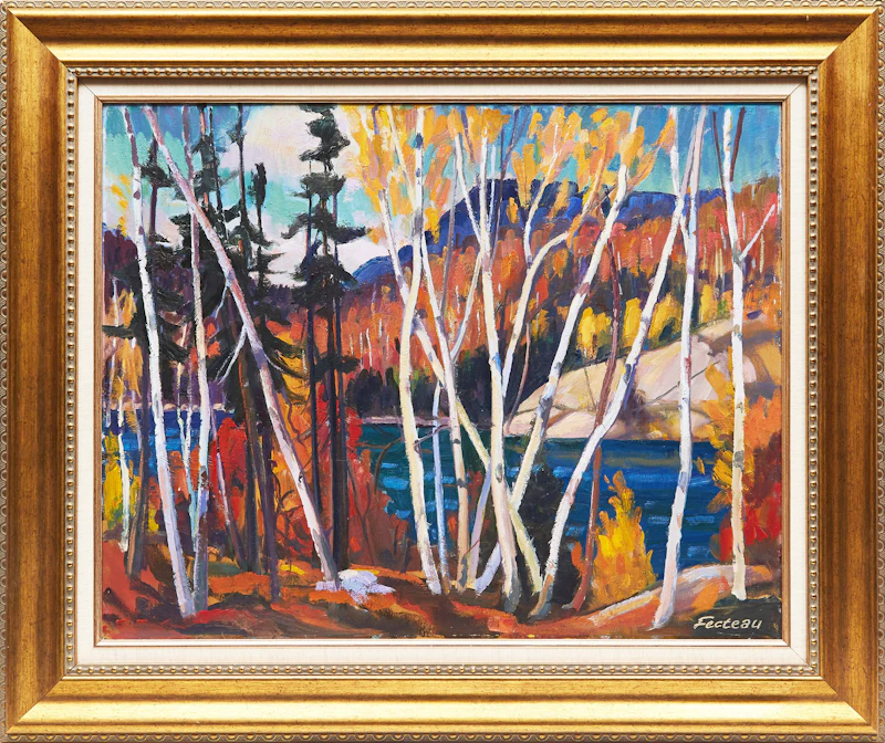 Marcel Fecteau, Lac Claire, oil on canvas, 2010 - view 2