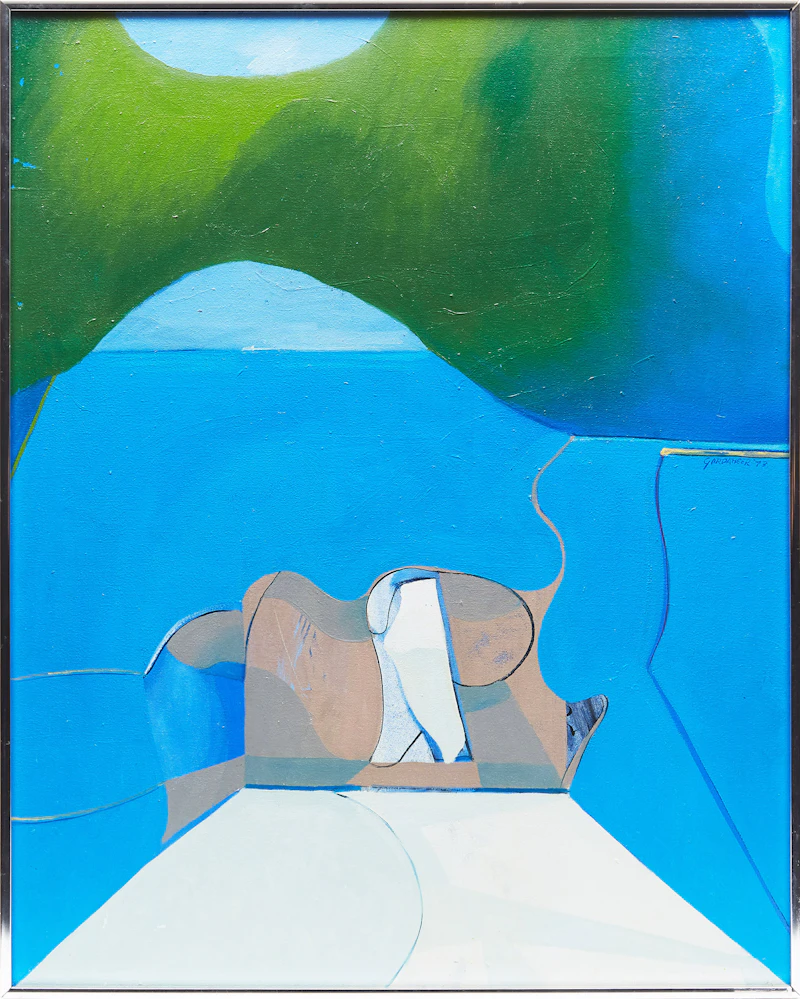 James Gordaneer, Untitled #2, oil on canvas, 1973 - view 2