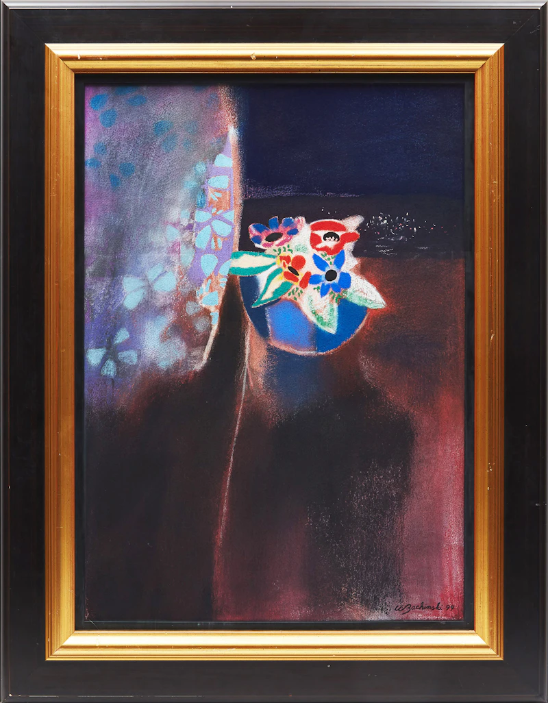 Walter Bachinski, Night Flowers I, pastel, 1999 - view 2