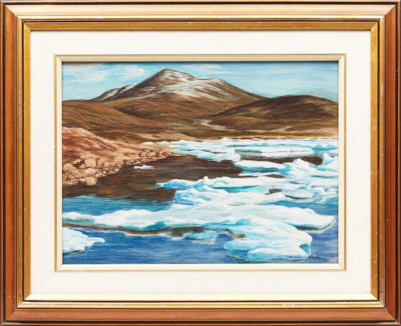 Anna Noeh, Broughton Island, 1975, acrylic on board - view 2