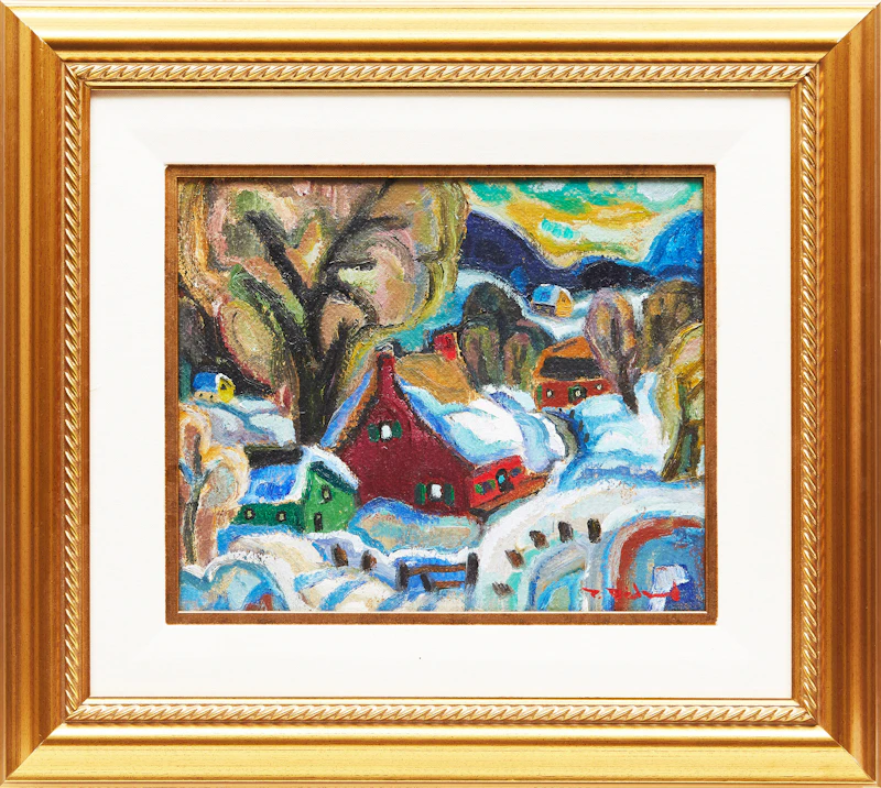 Pierre Bédard, L’Hiver au Douceur, oil on canvas - view 2