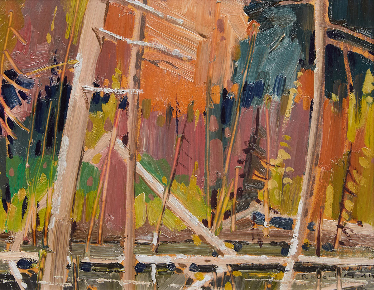 Robert Genn, Trout Lake View, oil on panel