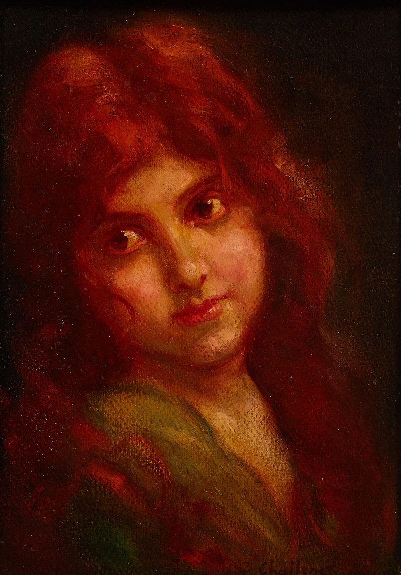 Brown Eyed Beauty by Frederick Sproston Challener