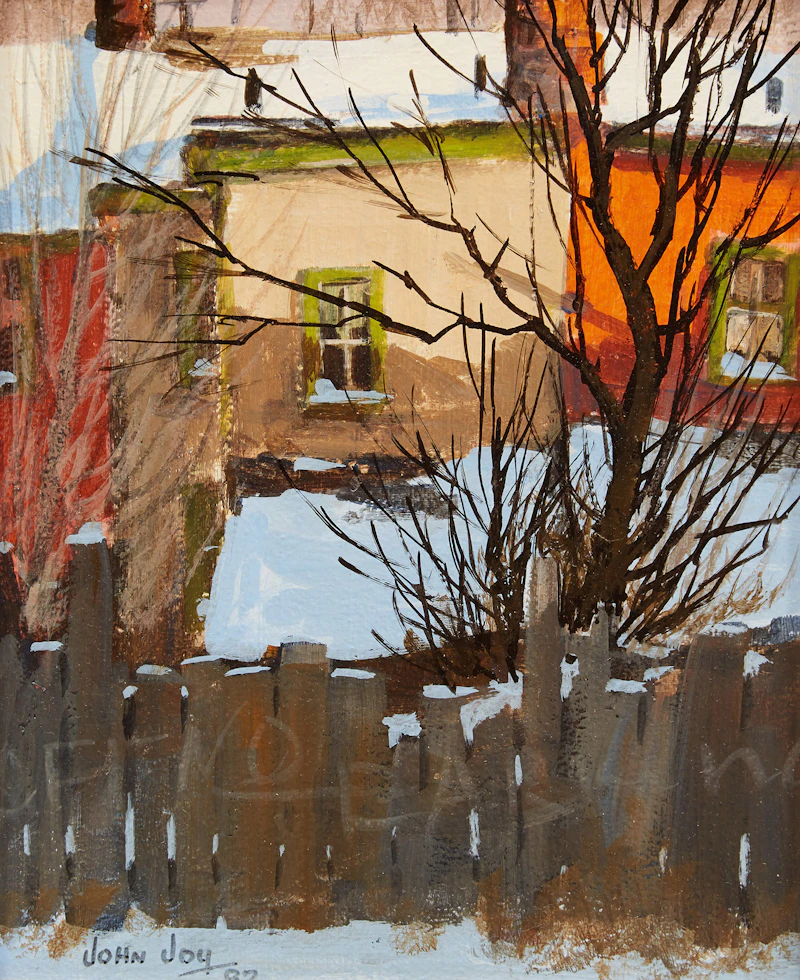 John Joy, Carlaw Avenue, oil on masonite