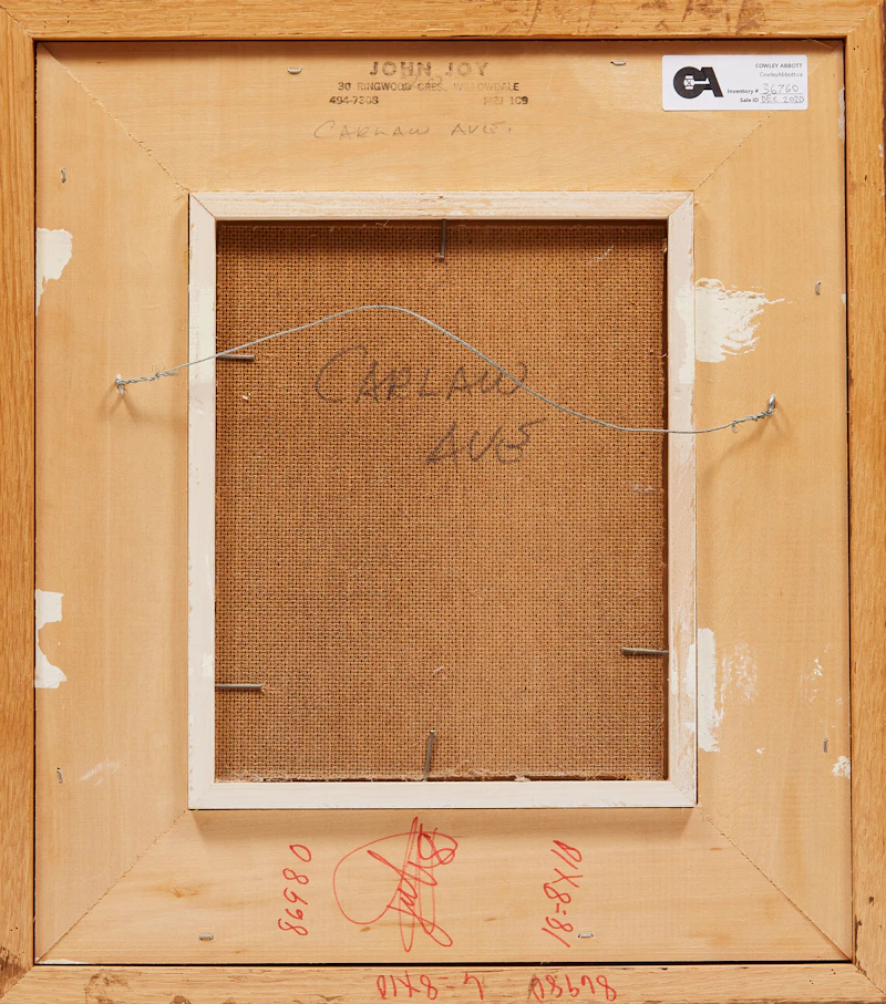 John Joy, Carlaw Avenue, oil on masonite, 1987 - view 3