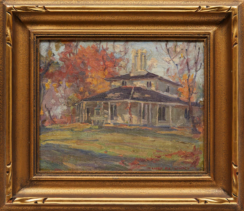 Manly Edward MacDonald, Colborne Lodge, High Park, oil on canvas laid down on board - view 2