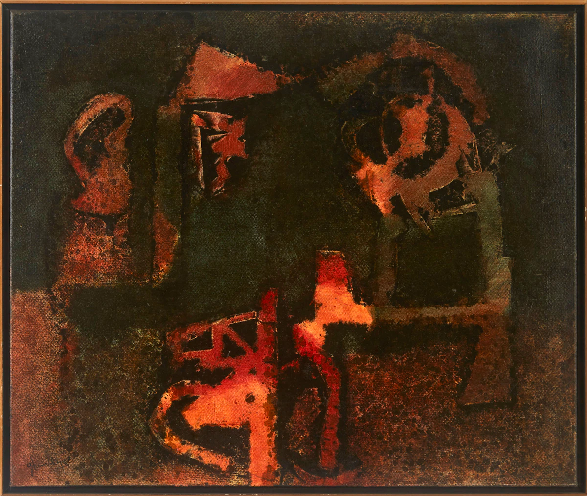 Gérard Tremblay, Le Moulin à Paroles, oil on canvas, 1968