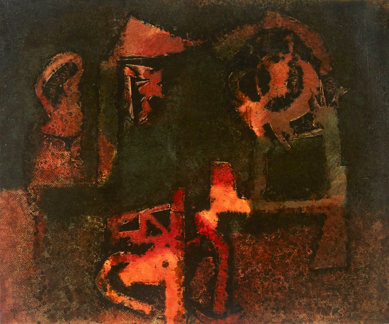 Gérard Tremblay, Le Moulin à Paroles, oil on canvas, 1968 - view 2