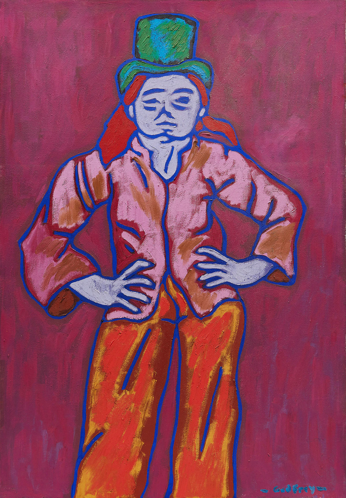 John Godfrey, Barbara, oil on canvas, 1974