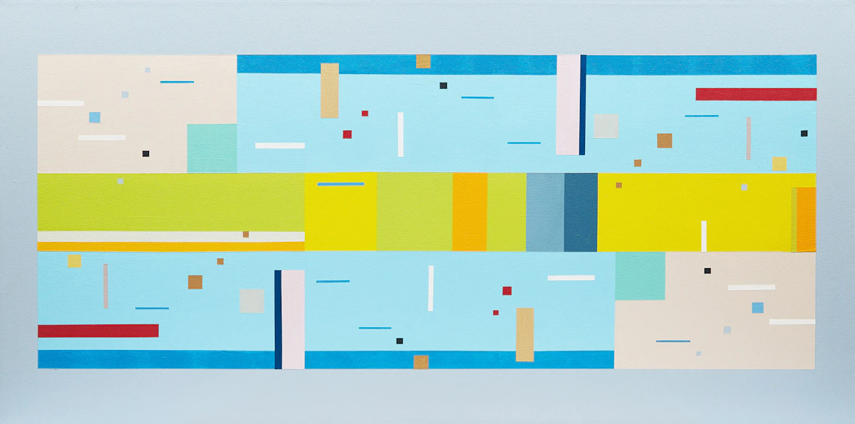 Burton Kramer, Garden Music, acrylic on canvas, 2017