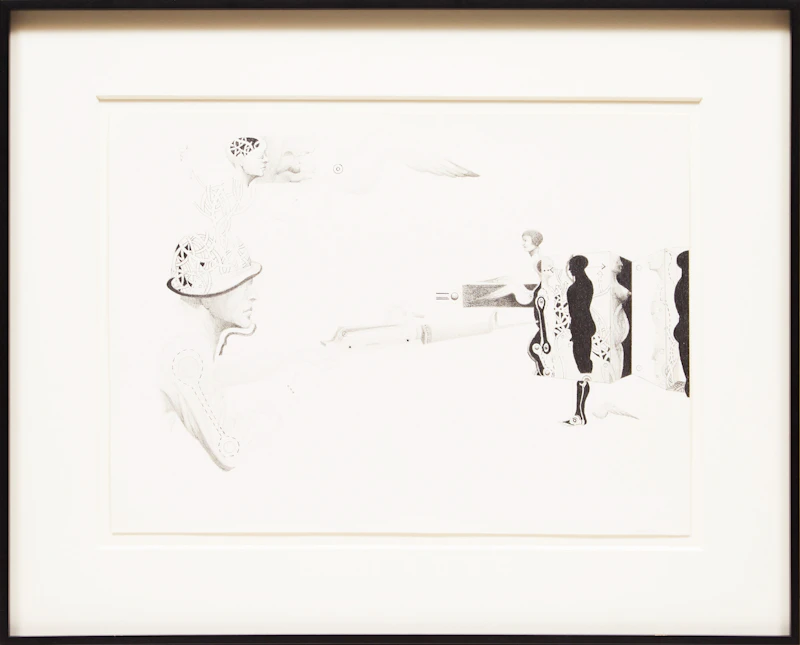 Esther Warkov, Target Practice, graphite - view 2