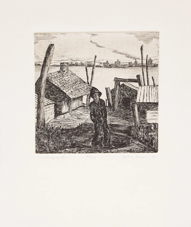 John Harold Thomas Snow, Refinery; Vestia; Waterfront; Studio, four prints - view 3