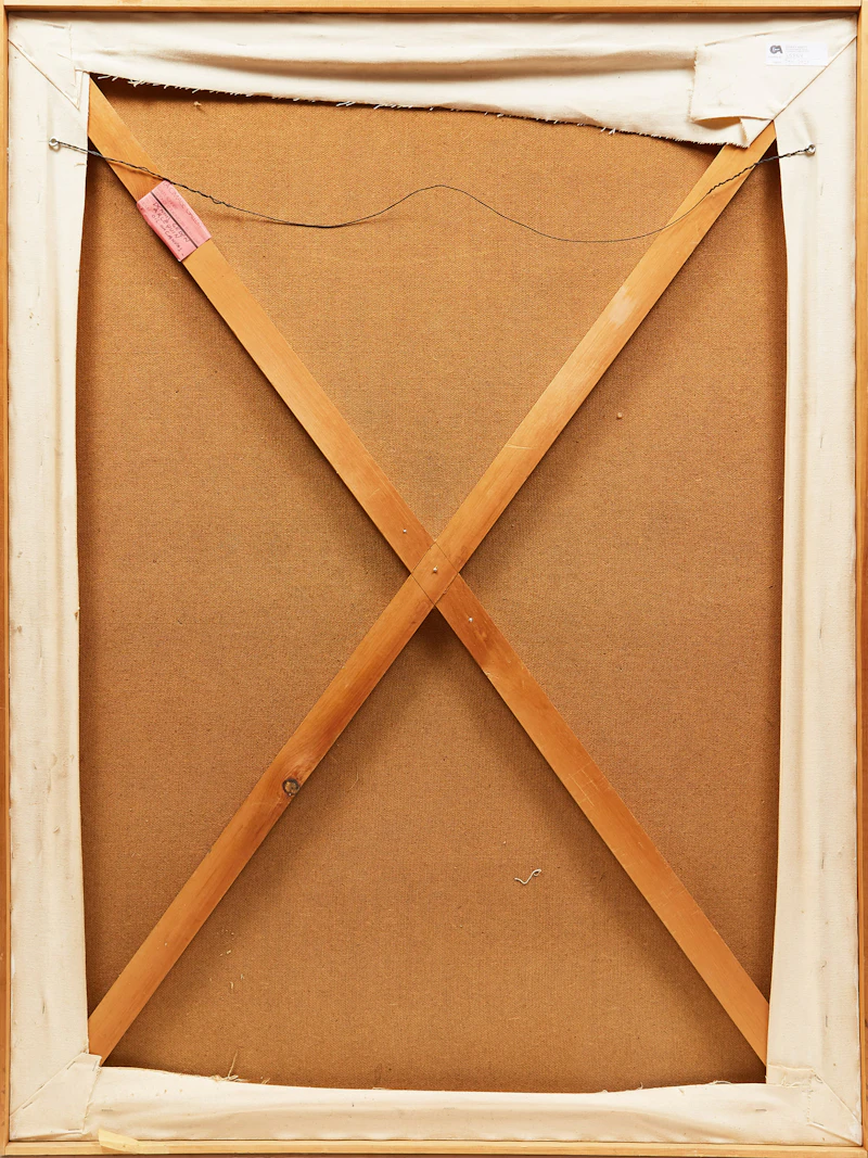 Dennis Geden, Arlequin, oil on canvas on masonite, circa 1970s - view 3