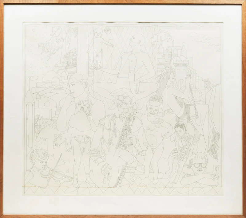 Robert John Young, Map for the “Juggler”, pencil on paper, 1980 - view 2