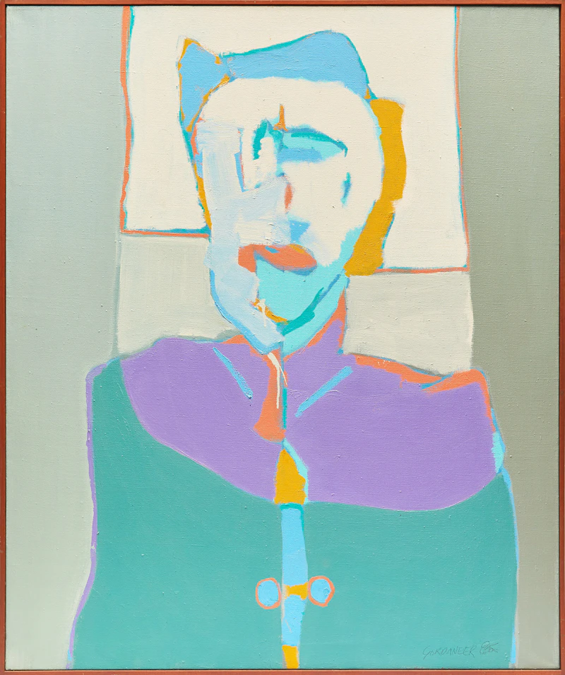 James Gordaneer, Member of the Band, oil on canvas, 1985 - view 2