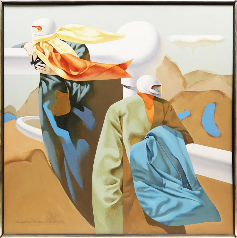 Jean-Jacques Tremblay, Escale, acrylic on masonite, 1975 - view 2