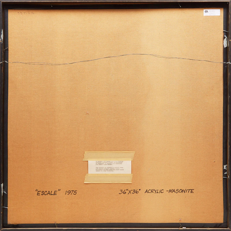 Jean-Jacques Tremblay, Escale, acrylic on masonite, 1975 - view 3