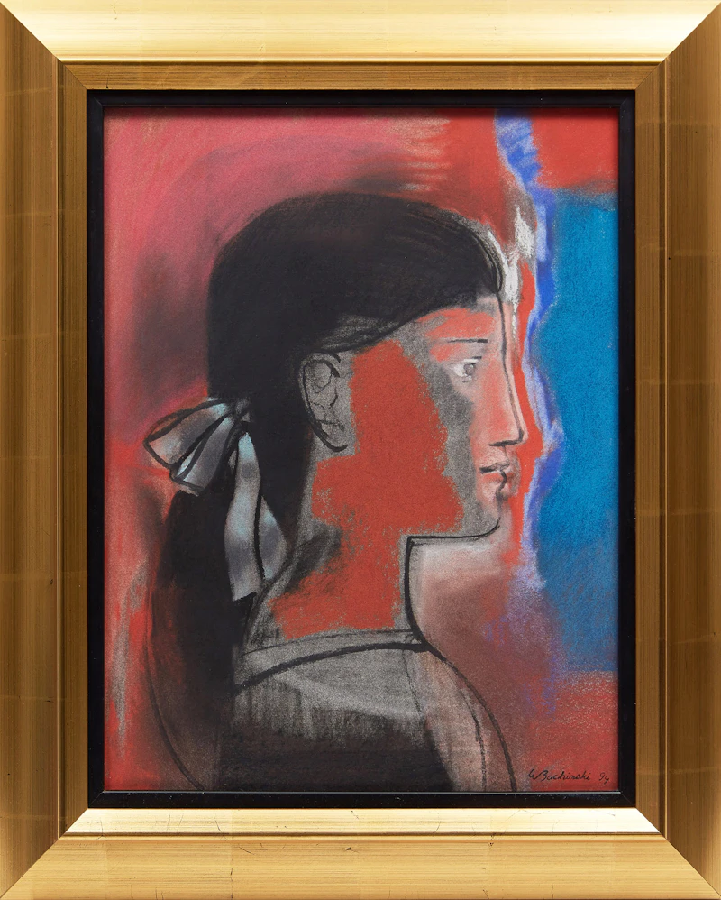 Walter Bachinski, Head of Dancer, pastel on paper, 1999 - view 2