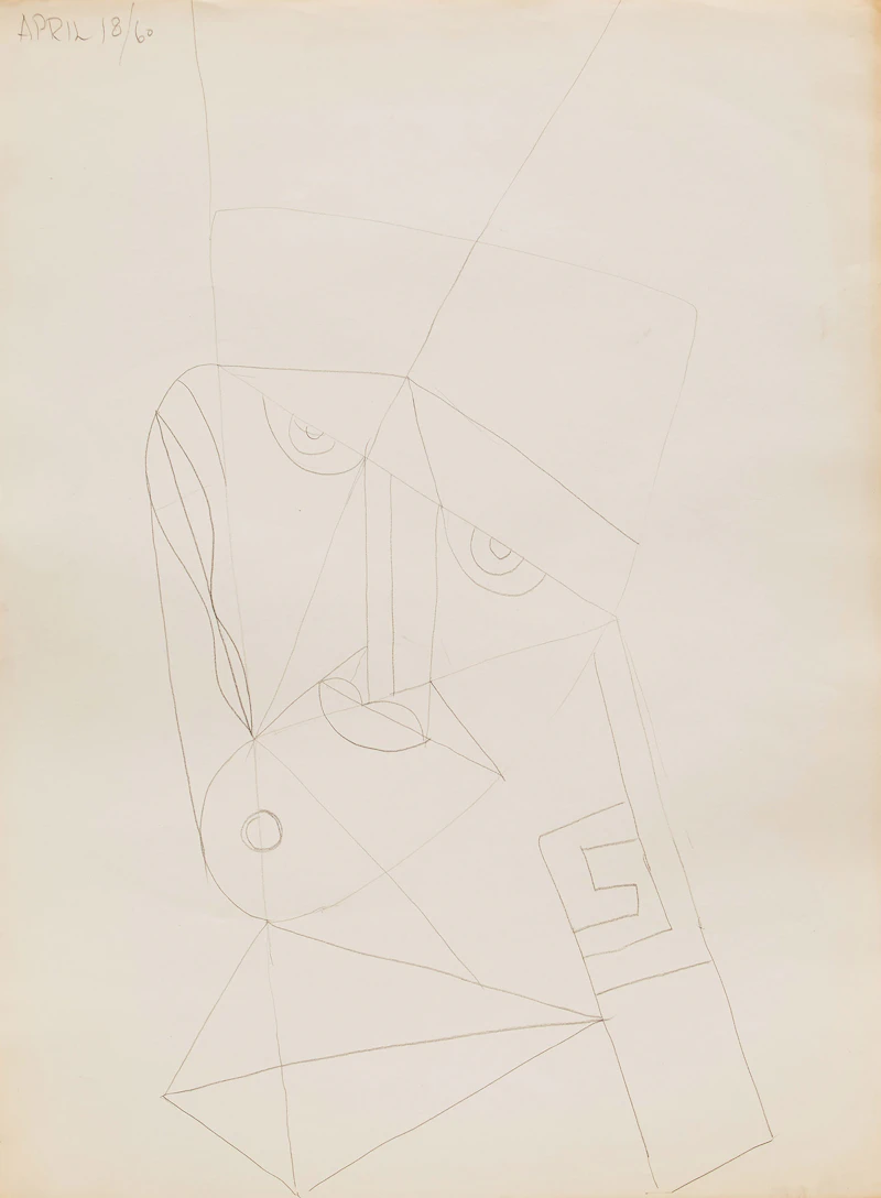 Gerald Milne Moses, Figurative and Abstract Drawings , nineteen mixed media and watercolour on paper - view 4