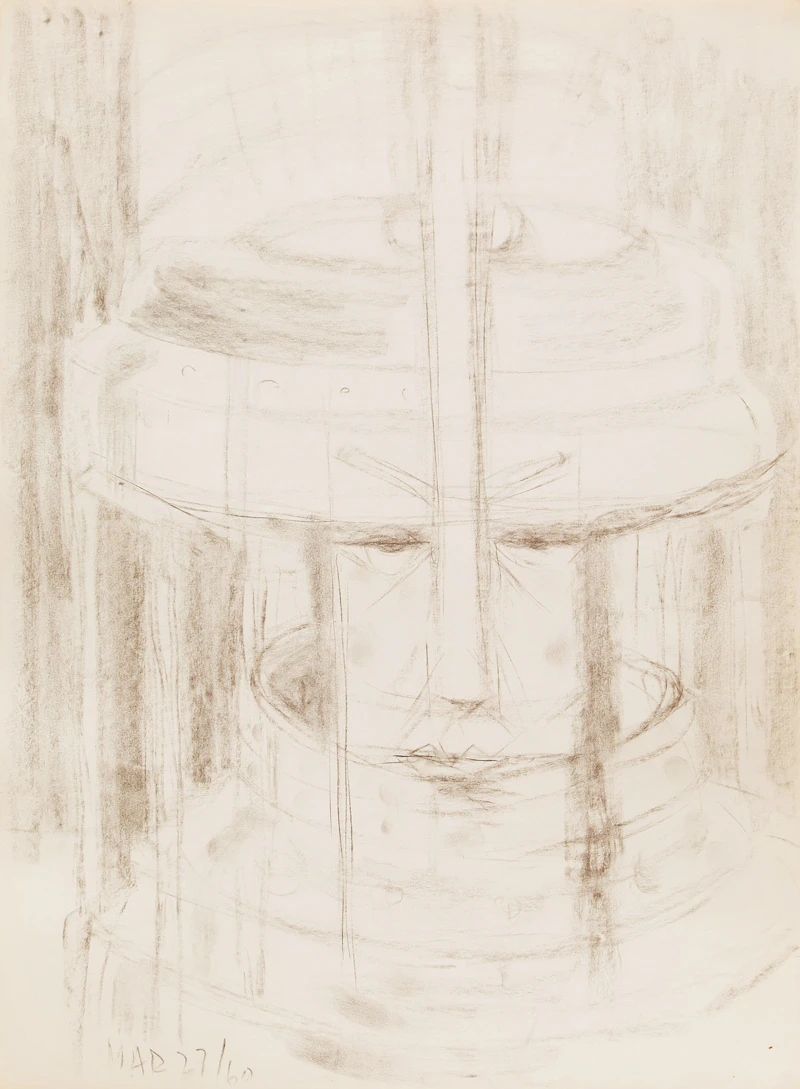Gerald Milne Moses, Figurative and Abstract Drawings , nineteen mixed media and watercolour on paper - view 5