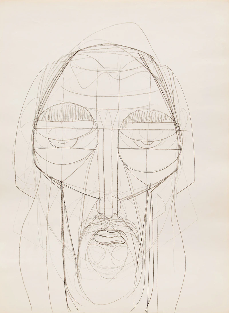Gerald Milne Moses, Figurative and Abstract Drawings , nineteen mixed media and watercolour on paper - view 8