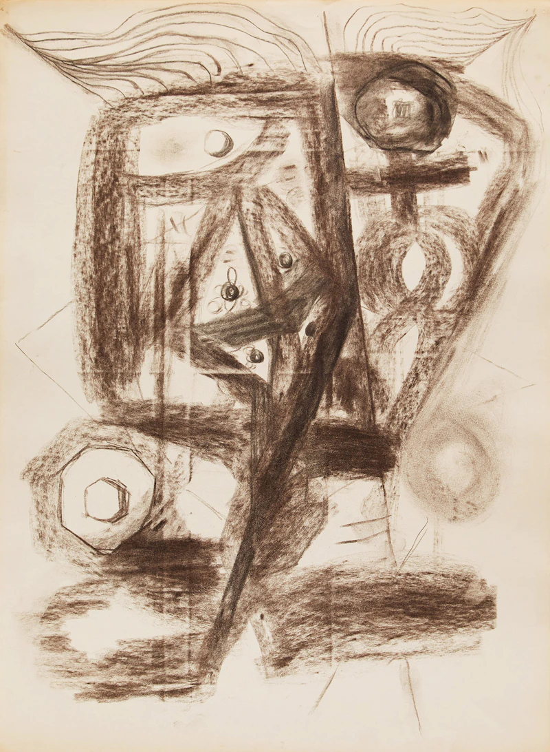 Gerald Milne Moses, Figurative and Abstract Drawings , nineteen mixed media and watercolour on paper - view 18