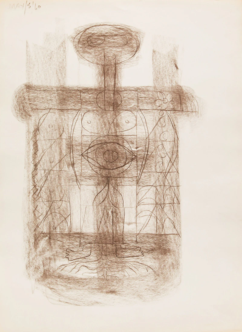 Gerald Milne Moses, Figurative and Abstract Drawings , nineteen mixed media and watercolour on paper - view 19