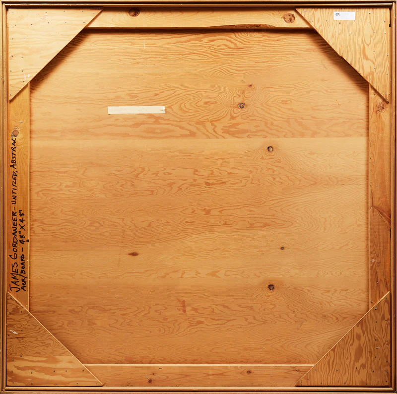 James Gordaneer, Untitled Abstract, acrylic on board, 1967 - view 3