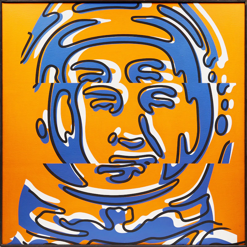 William Vazan, Tronaut Grisso, acrylic on canvas, 1967 - view 2