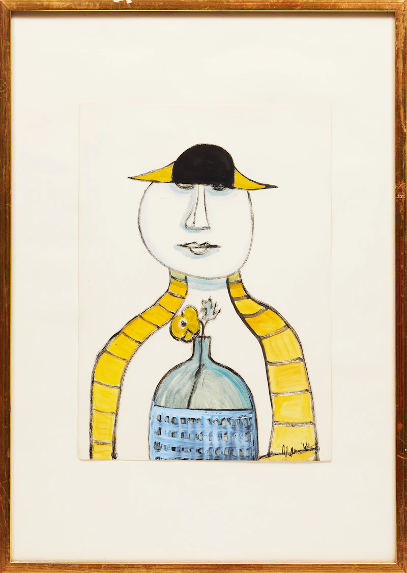 Florence Vale, Paul’s Flower, oil and turpentine on paper, 1966 - view 2