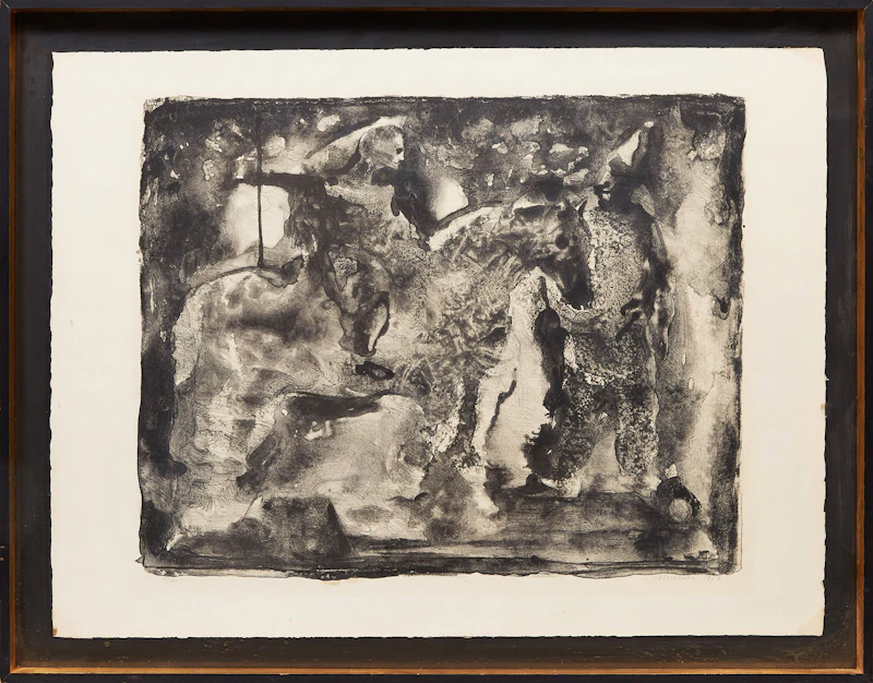 Jack Nichols, Figure on Horseback, lithograph, 1957 - view 2