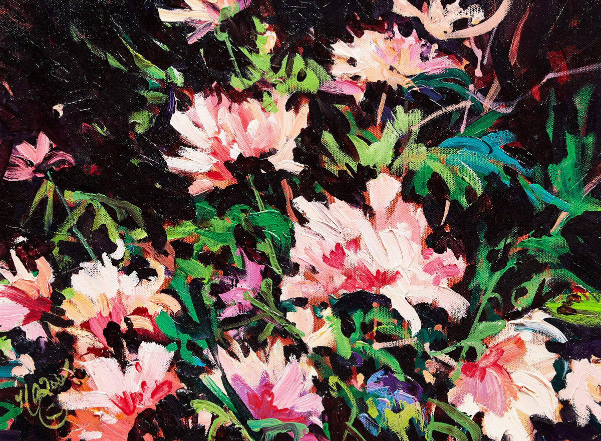 Nancy O’Toole, Flowers for Mona, oil on canvas