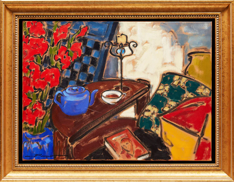 Jeannette Perreault, Nature morte Baroque, oil on canvas, 2000 - view 2