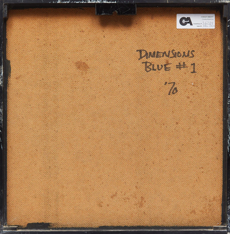 Gino Lorcini, Dimensions Blue #1, plexiglass and aluminum on board, 1970 - view 2