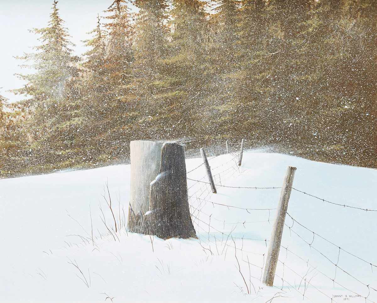 Grant Hillman, The Woodlot, acrylic on masonite, 1971