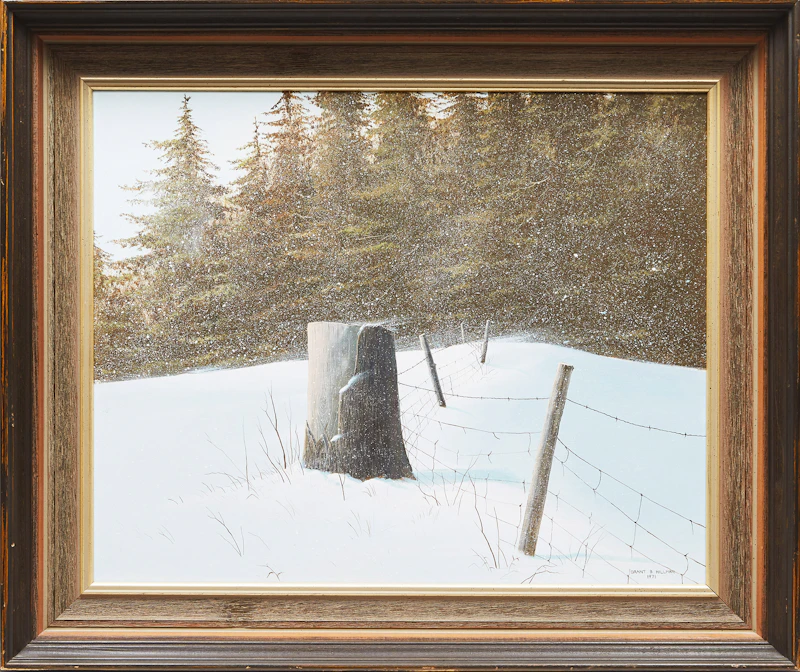 Grant Hillman, The Woodlot, acrylic on masonite, 1971 - view 2