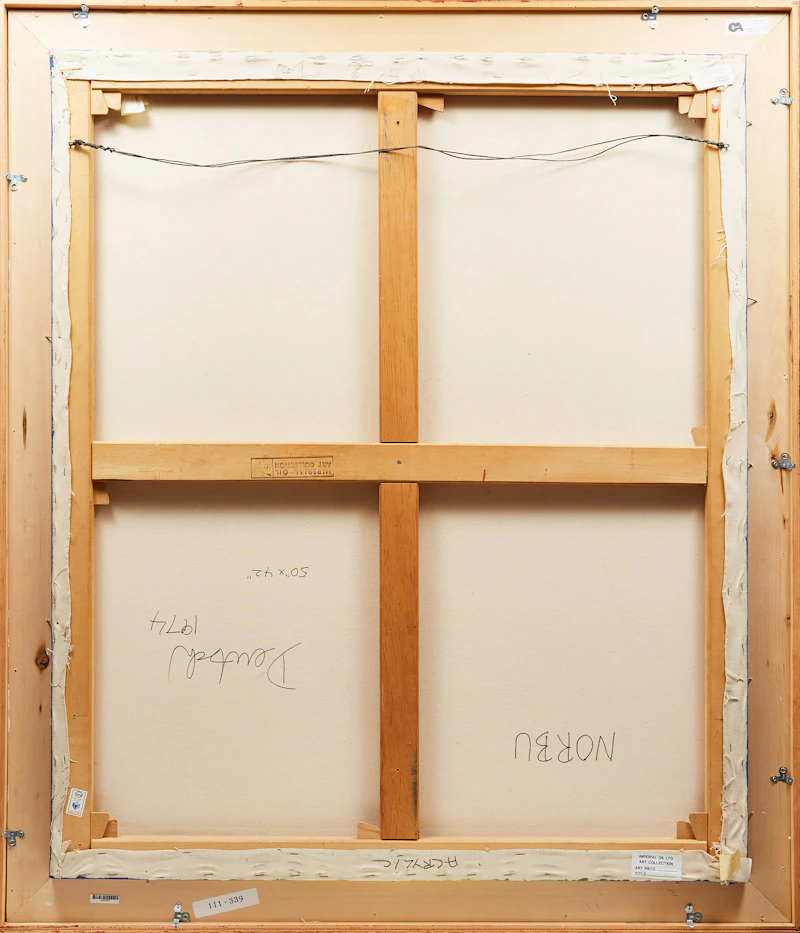 Peter Deutsch, Norbu, acrylic on canvas, 1974 - view 3