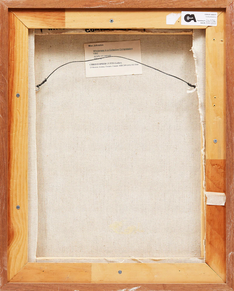 Max Johnston, Wholeness in a Collective Compression, acrylic on canvas, 1992 - view 3