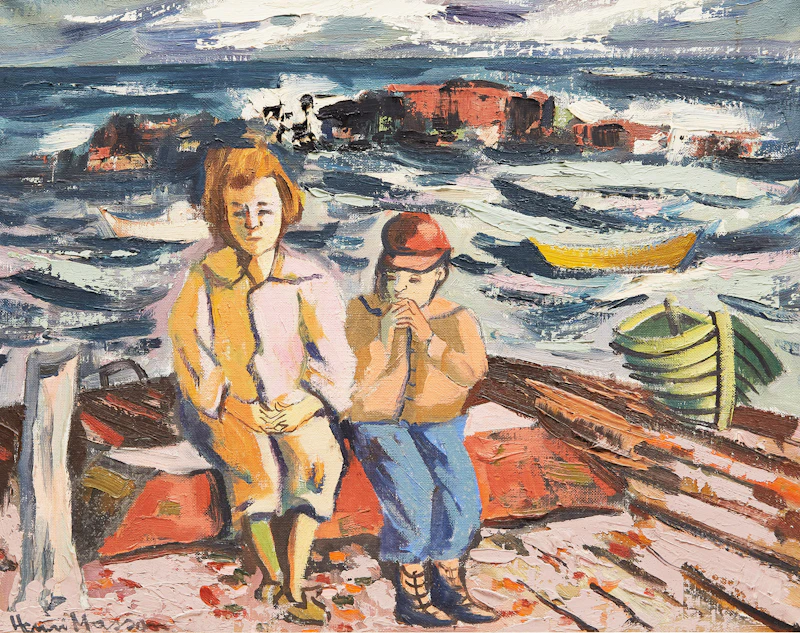 Jeunes Gaspesiens, Grosses-Roches by Henri Leopold Masson