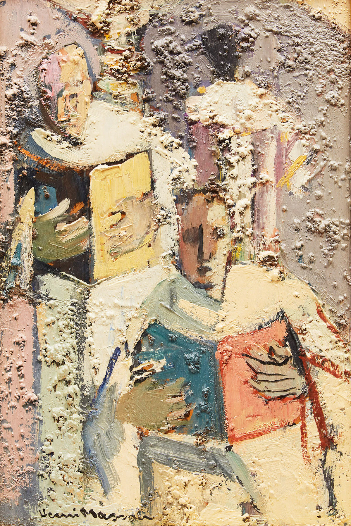 Henri Leopold Masson, Les Moines, oil on board