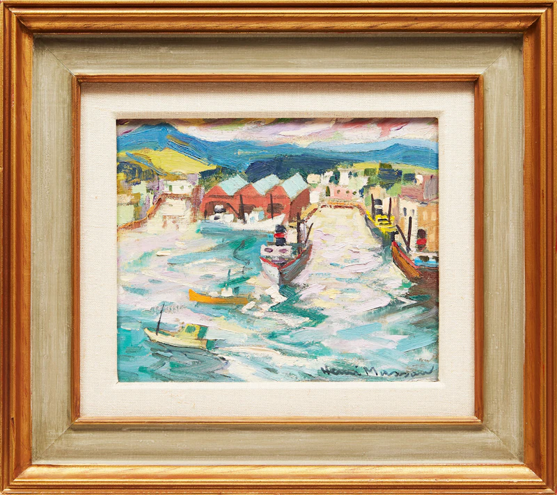 Henri Leopold Masson, St. John’s Harbour from the Battery, oil on canvas, 1974 - view 2