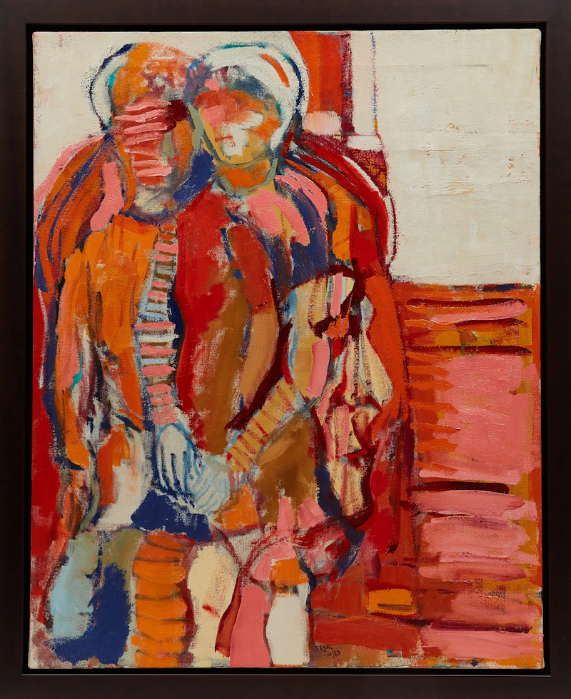 Seymour Segal, Seated Figures, oil on canvas, 1967 - view 2