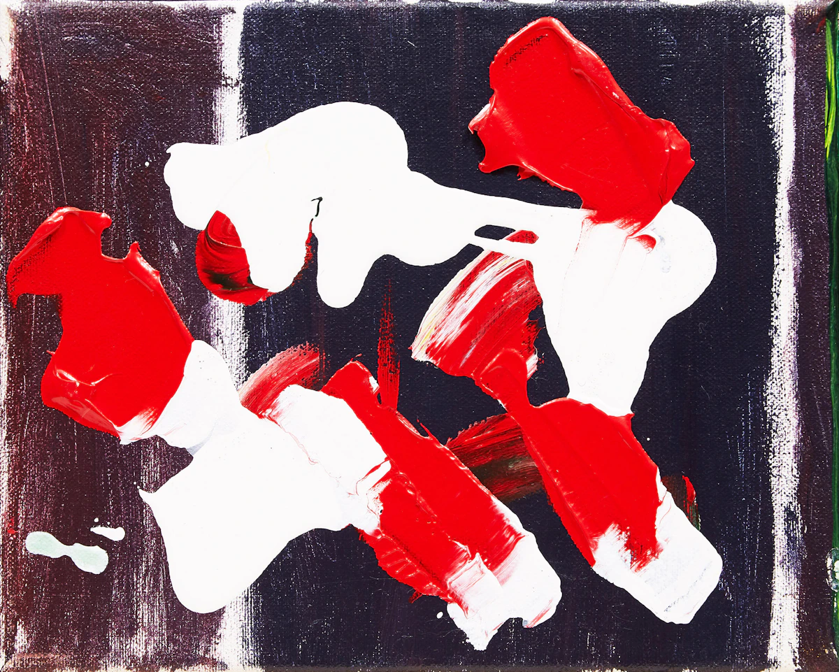 William Ronald, Abstraction, oil on canvas