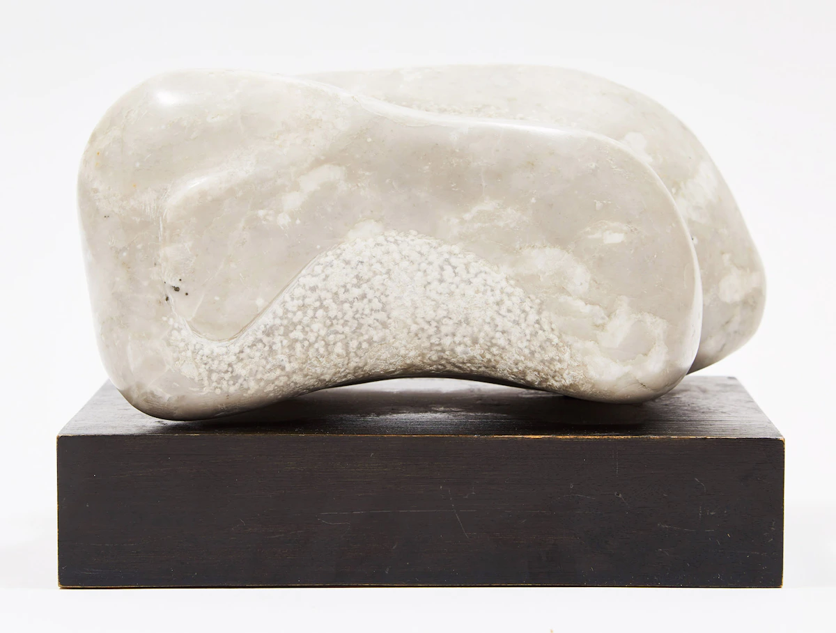 Jack Beder, Twin Ovoid, marble, 1971