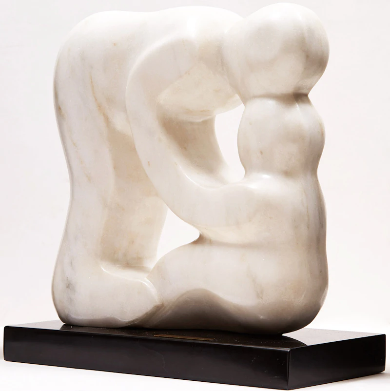 Molly Gersho, Father and Child, marble, 1974 - view 2