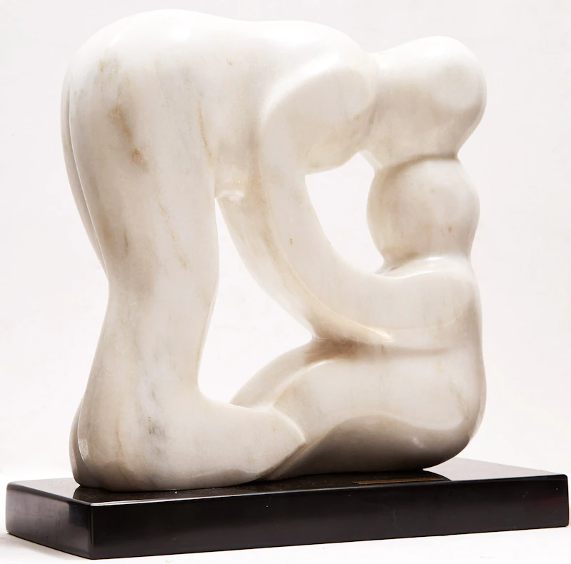 Molly Gersho, Father and Child, marble, 1974 - view 3