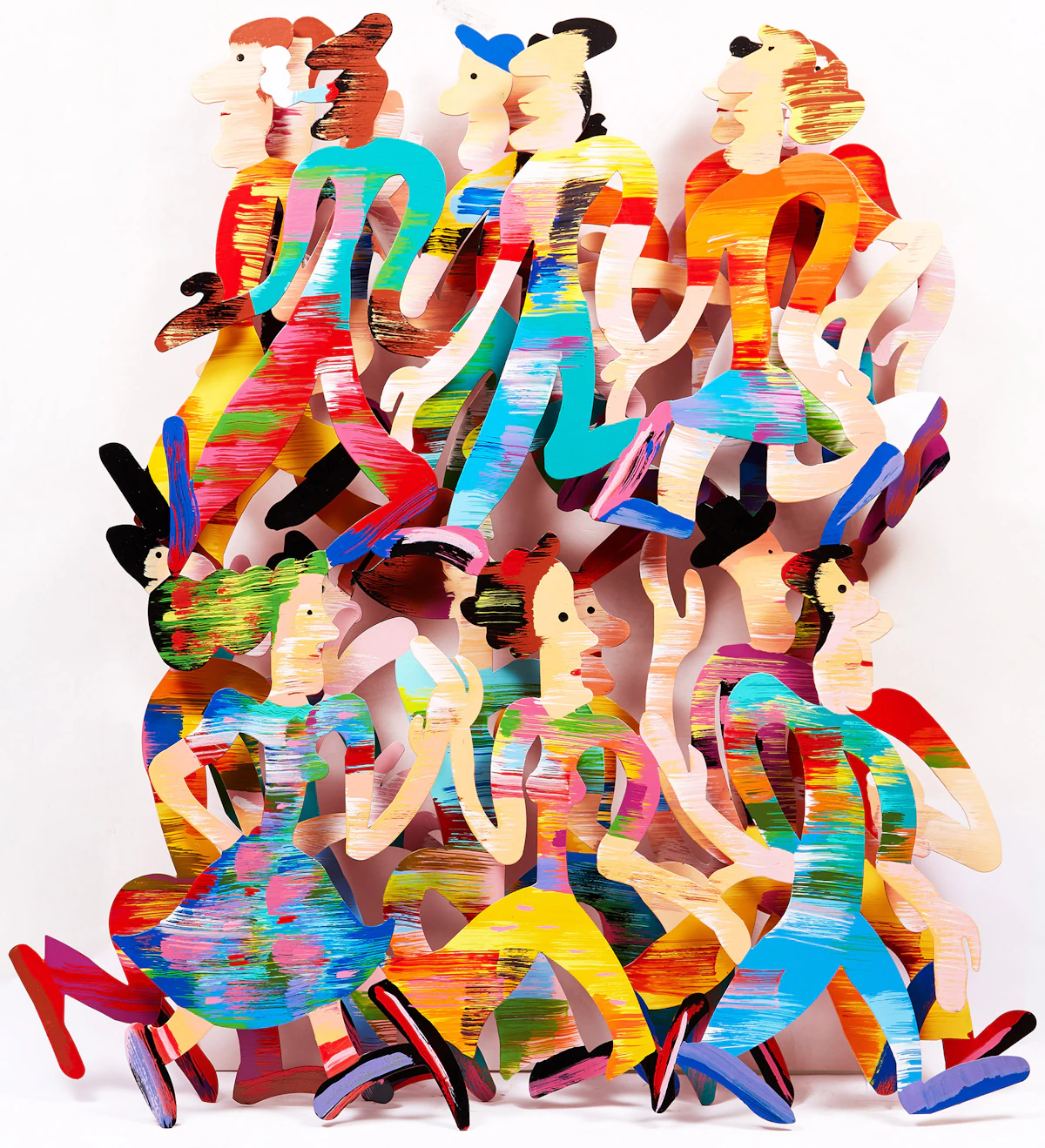 David Gerstein, Street Scene, metal sculpture