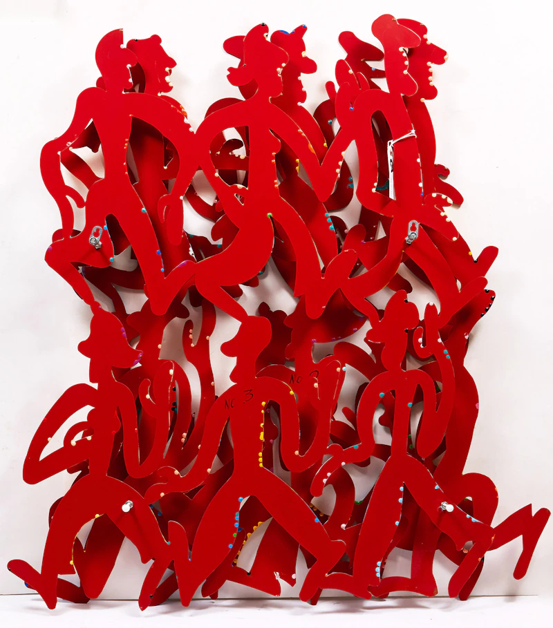 David Gerstein, Street Scene, metal sculpture - view 2
