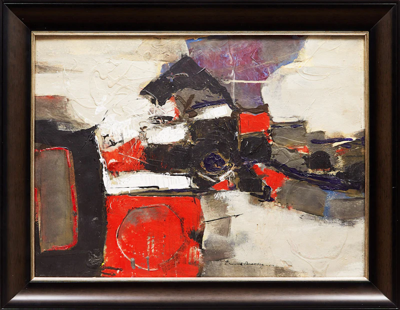 Frank Leonard Brooks, Createan Coast, oil on paper, 1967 - view 2