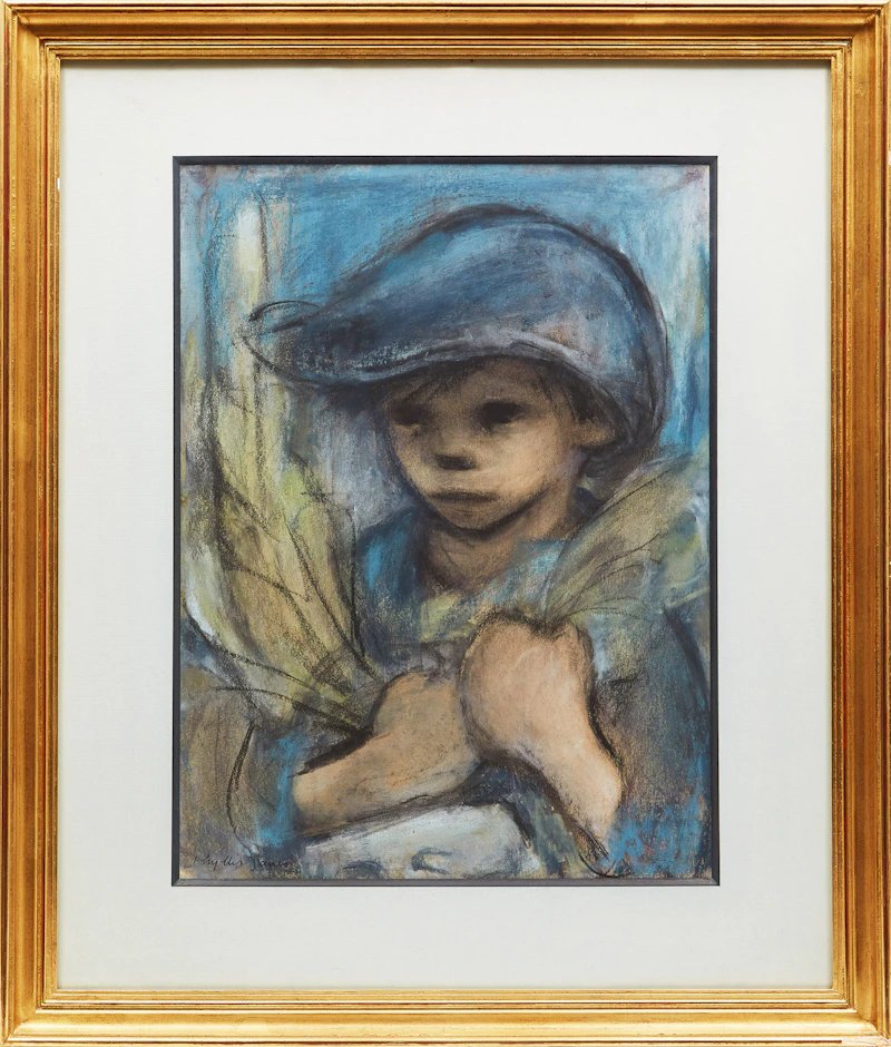 Phyllis Hipwell Janes, Young Boy, pastel, 1961 - view 2